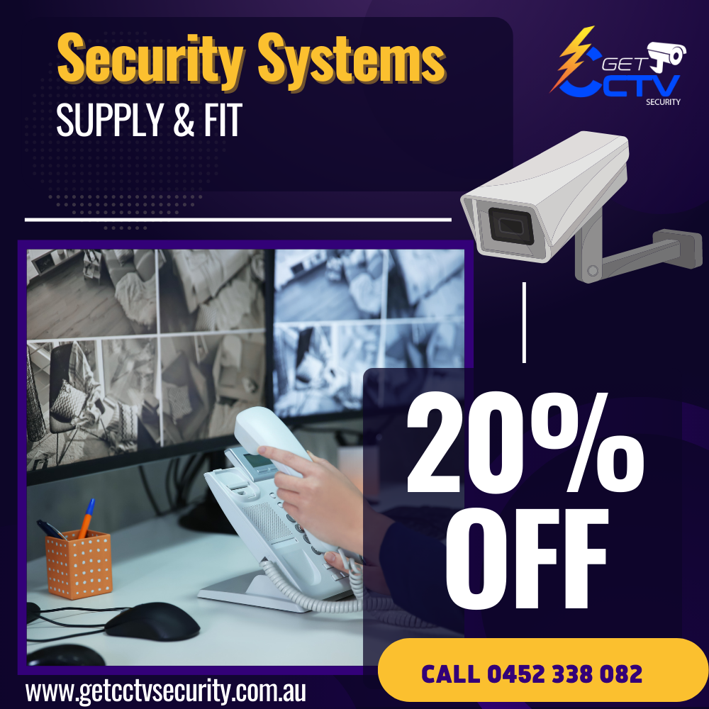 image presents security cameras and security systems