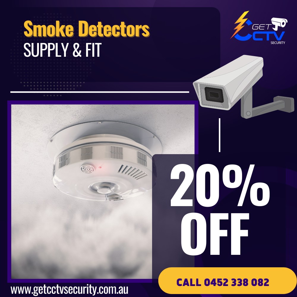 image presents local cctv installation & security cameras sydney wide smoke detectors